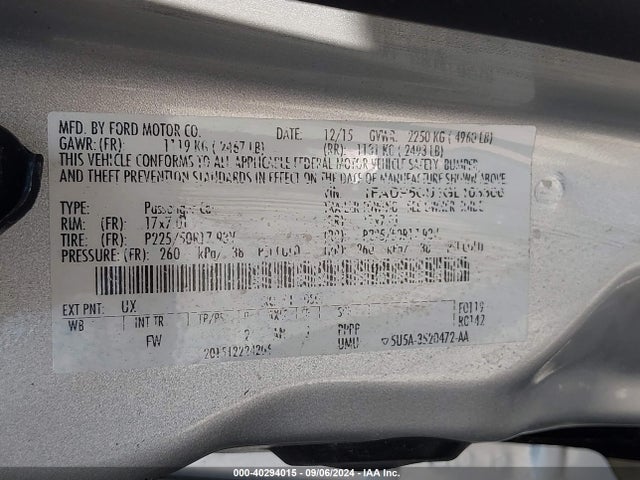 1FADP5CU1GL103306 Ford C-max Energi Sel