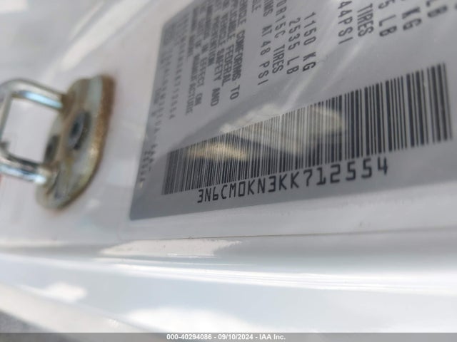 Nissan NV200 SV 2019 3N6CM0KN3KK712554 Image 9