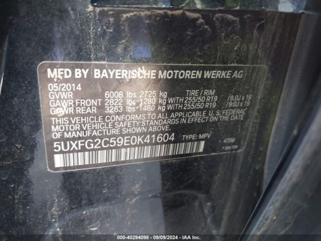 5UXFG2C59E0K41604 BMW X6 Xdrive35i