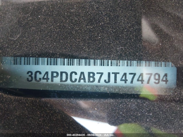 Dodge JOURNEY SE 2018 3C4PDCAB7JT474794 Image 9