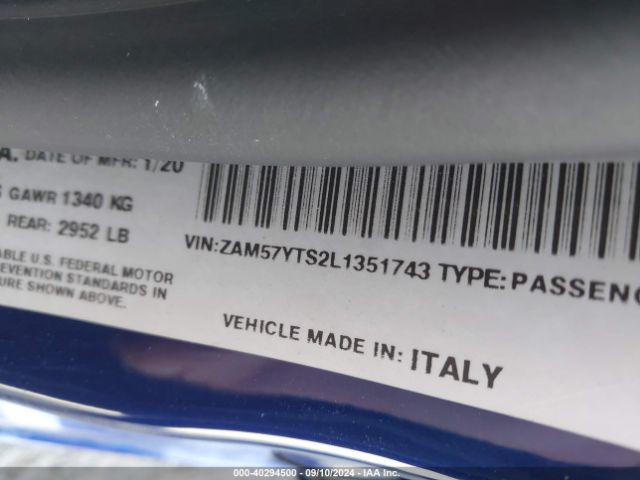 ZAM57YTS2L1351743 Maserati Ghibli S Q4 Gransport