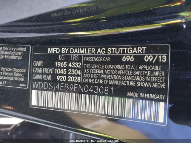 WDDSJ4EB9EN043081 Mercedes-Benz CLA 250
