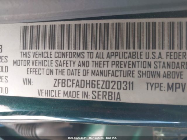 ZFBCFADH6EZ020311 Fiat 500L TREKKING