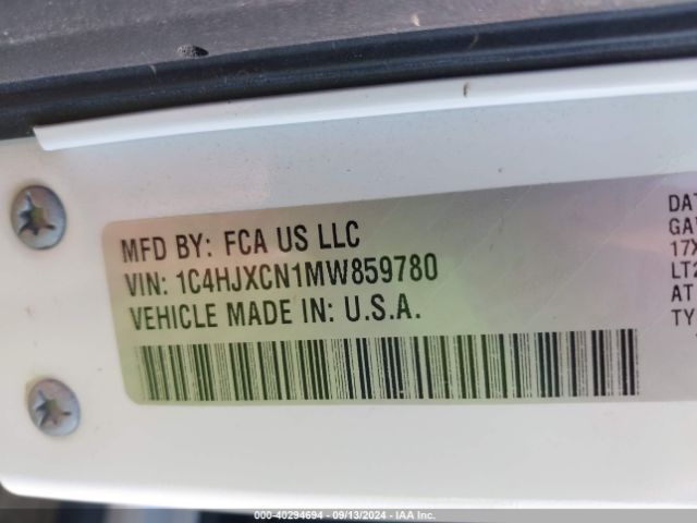 1C4HJXCN1MW859780 Jeep Wrangler Rubicon 4x4