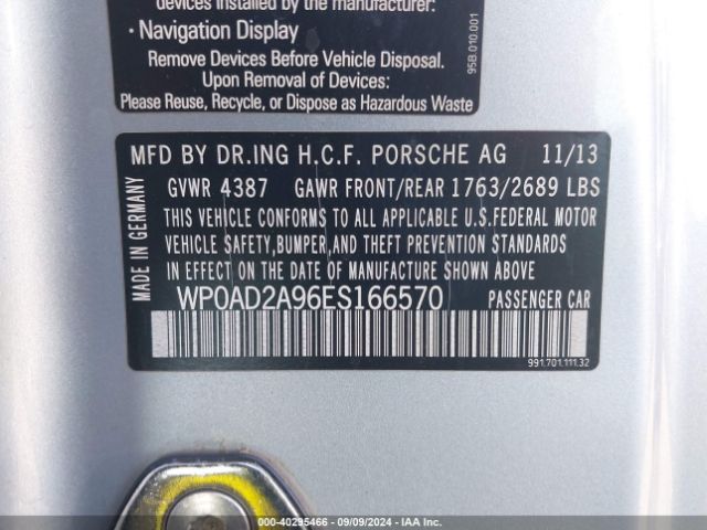 WP0AD2A96ES166570 Porsche 911 TURBO