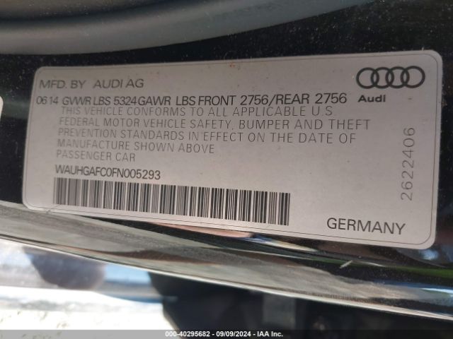 WAUHGAFC0FN005293 Audi A6 3.0t Premium Plus
