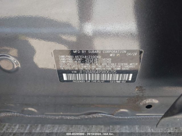 JF1VBAB64R9806705 Subaru WRX