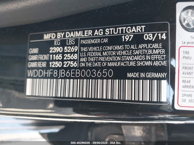 WDDHF8JB6EB003650 Mercedes-Benz E 350 4matic/e 350 Sport