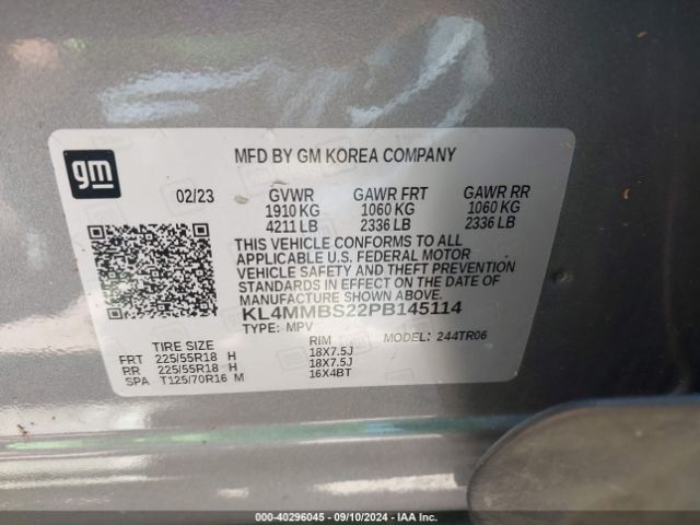 KL4MMBS22PB145114 Buick Encore Gx Preferred Fwd