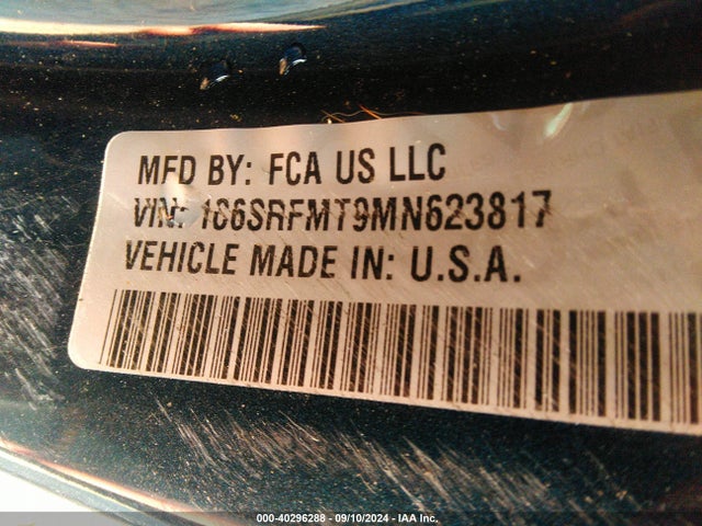1C6SRFMT9MN623817 RAM 1500 Big Horn  4x4 6'4 Box