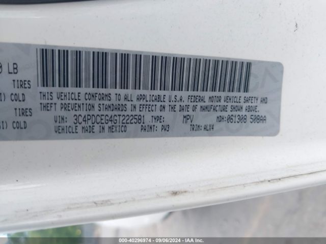 3C4PDCEG4GT222581 Dodge Journey R/t