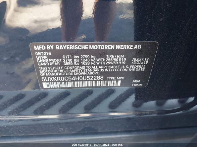 2017 BMW X5 5UXKR0C54H0U52288 Photo 8