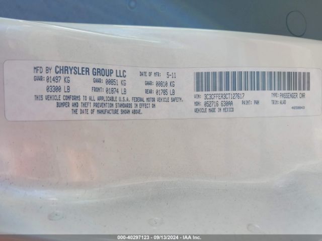 2012 FIAT 500C 3C3CFFER3CT127617 Photo 8