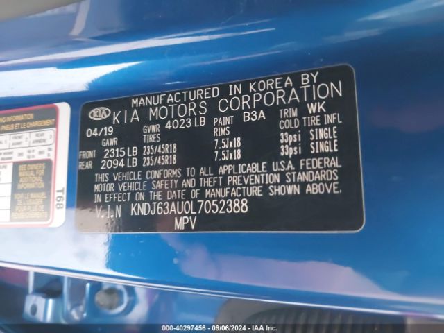 KNDJ63AU0L7052388 KIA Soul Gt-line