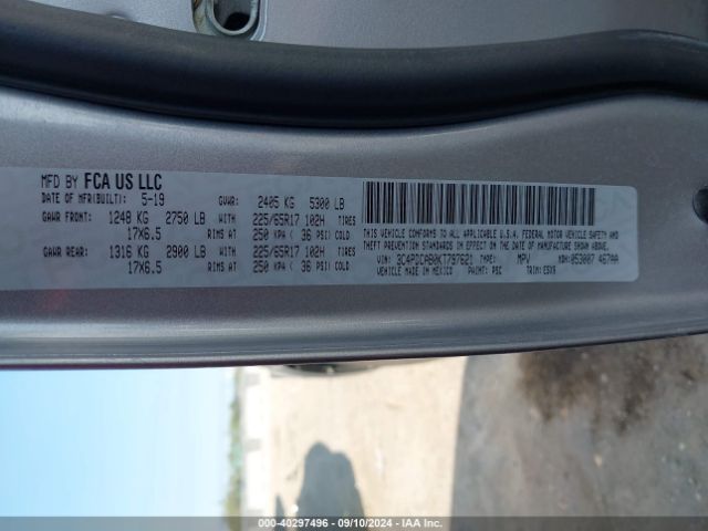 3C4PDCAB0KT797621 Dodge Journey Se Value Package