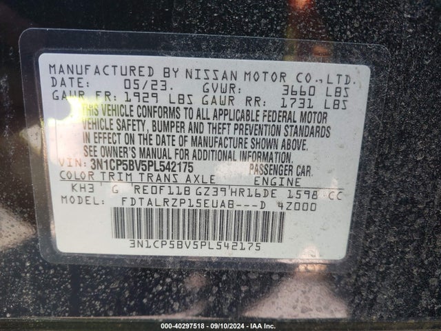 Nissan Kicks S Xtronic Cvt 2023 3N1CP5BV5PL542175 Image 9