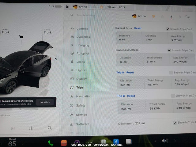 2024 TESLA MODEL Y 7SAYGDED9RF098321 Photo 6