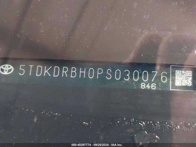 5TDKDRBH0PS030076 Toyota Highlander Xle