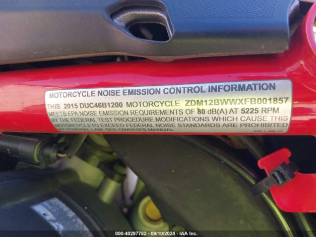 2015 DUCATI MULTISTRADA ZDM12BWWXFB001857 Photo 9