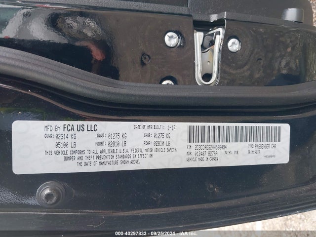 2C3CCAEG2HH566494 Chrysler 300C