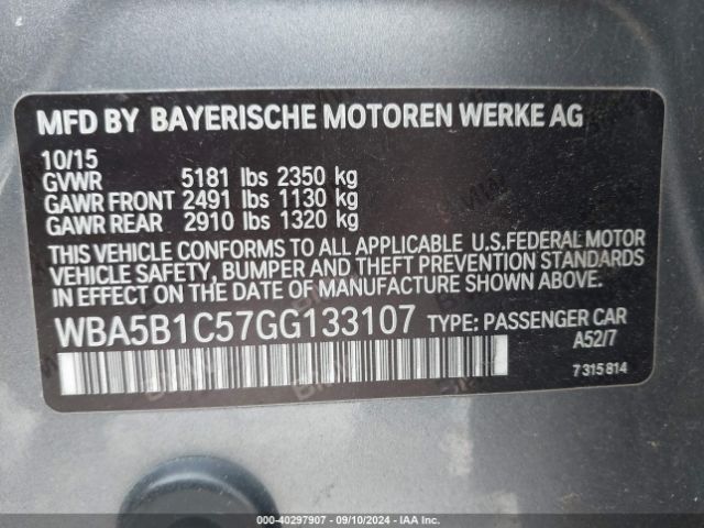 WBA5B1C57GG133107 BMW 535i