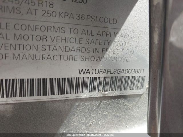 WA1UFAFL8GA003881 Audi Allroad 2.0t Premium
