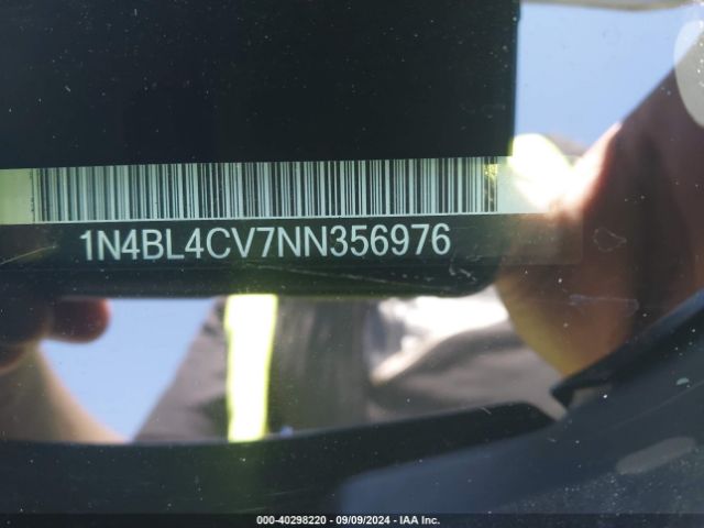 1N4BL4CV7NN356976 Nissan Altima Sr Fwd