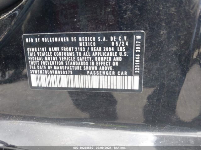 3VW5M7BU9RM099279 Volkswagen Jetta 1.5t S