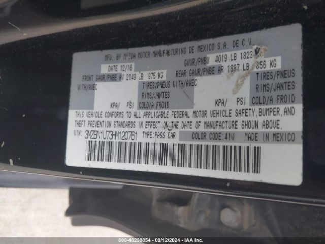 3MZBN1U73HM120761 Mazda Mazda3 Sport