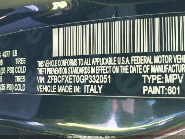 ZFBCFXET0GP332051 Fiat 500X