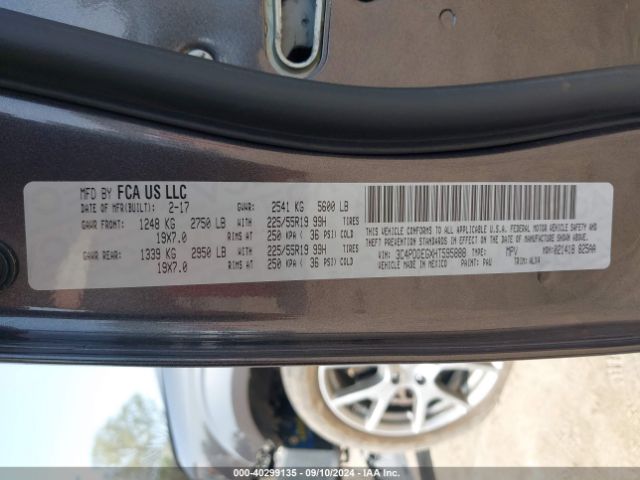 3C4PDDEGXHT595888 Dodge Journey Gt Awd