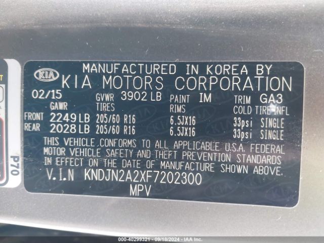 KNDJN2A2XF7202300 KIA Soul