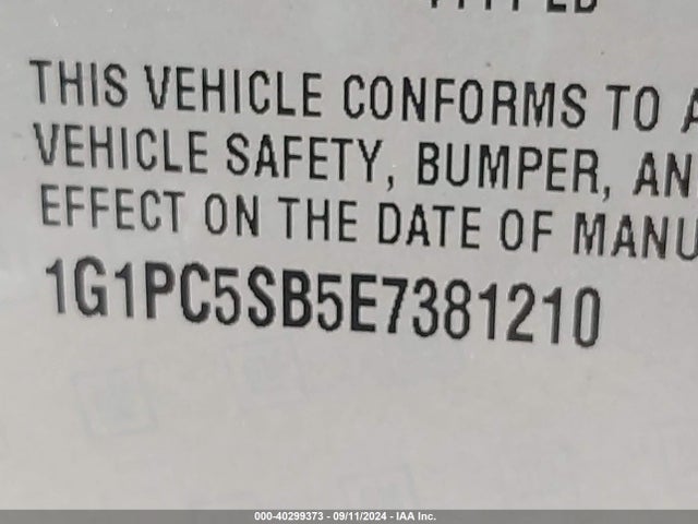 Chevrolet Cruze 1lt Auto 2014 1G1PC5SB5E7381210 Image 9