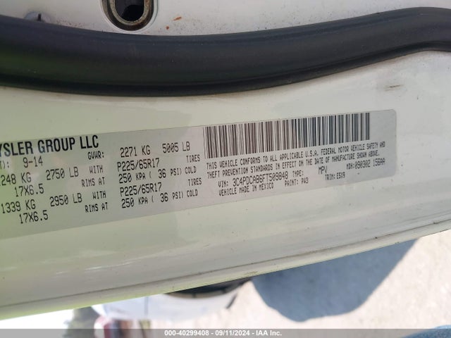 Dodge Journey American Value Pkg 2015 3C4PDCAB6FT509848 Image 9