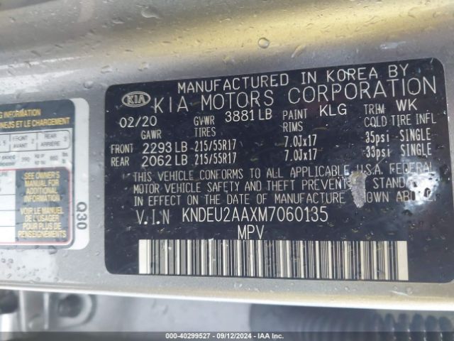 KNDEU2AAXM7060135 KIA SELTOS S