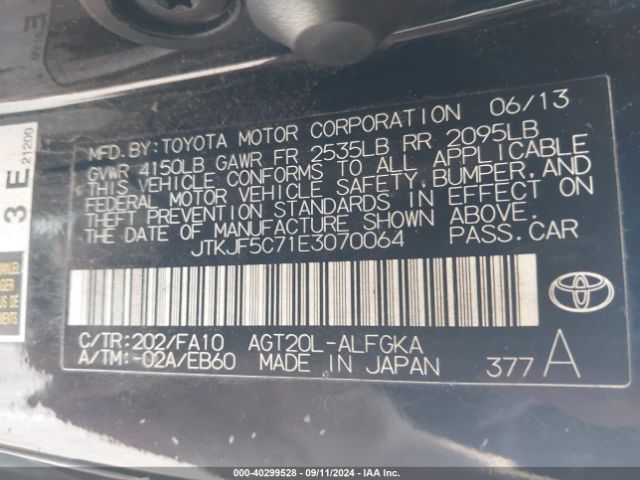 JTKJF5C71E3070064 Scion TC