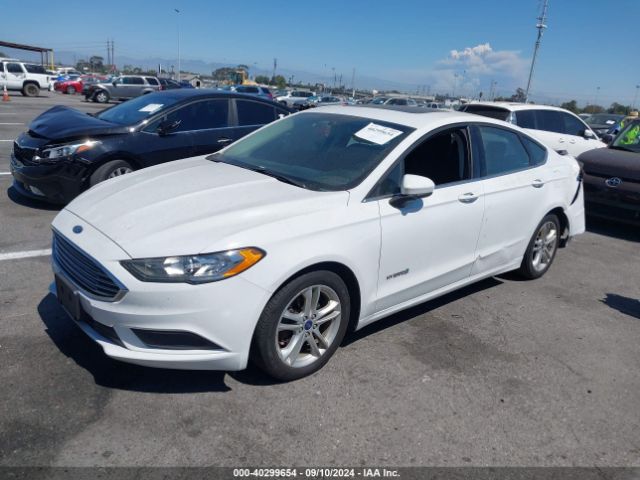 3FA6P0LU8JR116865 Ford Fusion Hybrid Se