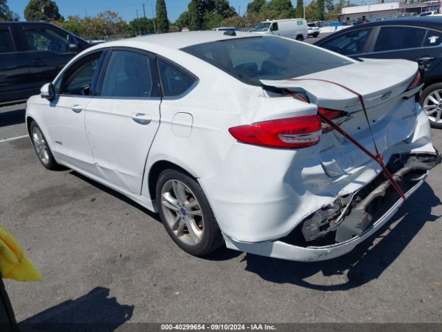 3FA6P0LU8JR116865 Ford Fusion Hybrid Se