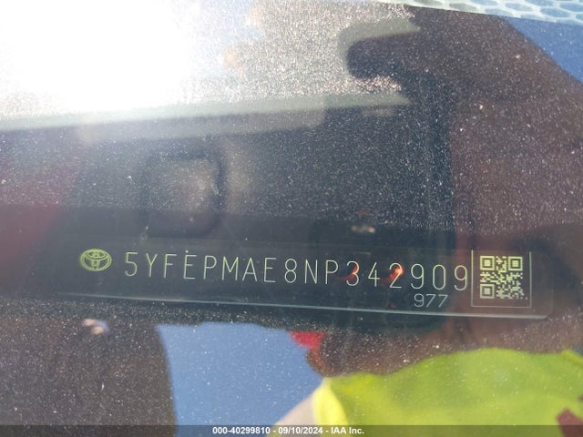 Toyota COROLLA LE 2022 5YFEPMAE8NP342909 Image 9