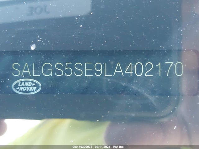 SALGS5SE9LA402170 Land Rover Range Rover Supercharged