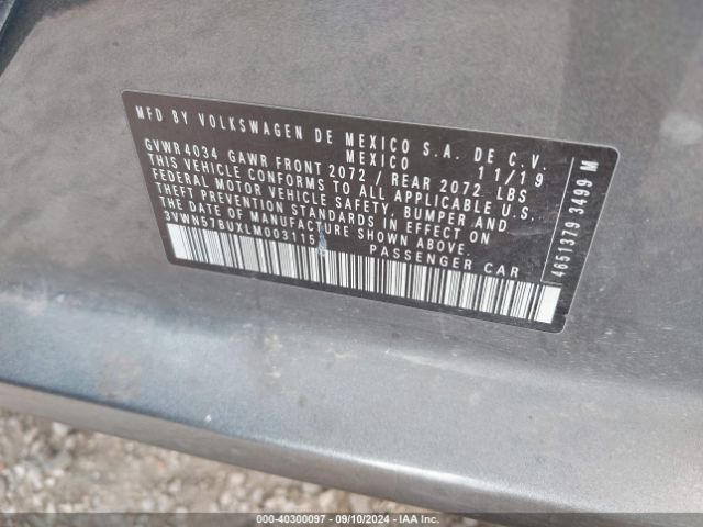 3VWN57BUXLM003115 Volkswagen Jetta 1.4t R-line/1.4t S