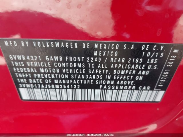 3VWD17AJ9GM254132 Volkswagen Jetta 1.8t Sport