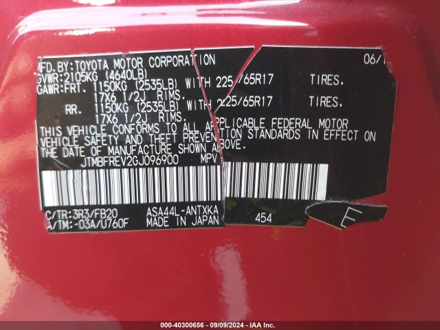 Toyota RAV4 LE 2016 JTMBFREV2GJ096900 Image 9