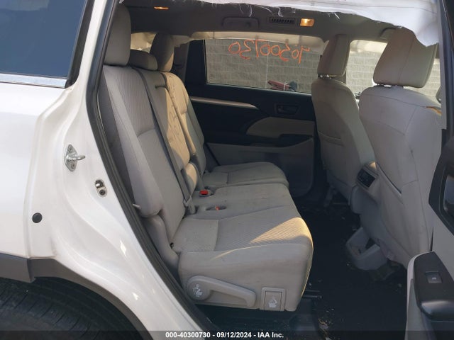 5TDBZRFH4KS988531 Toyota Highlander Le/le Plus