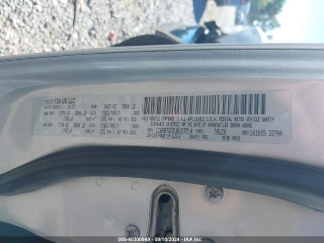 1C6RR7GG2JS157714 RAM 1500