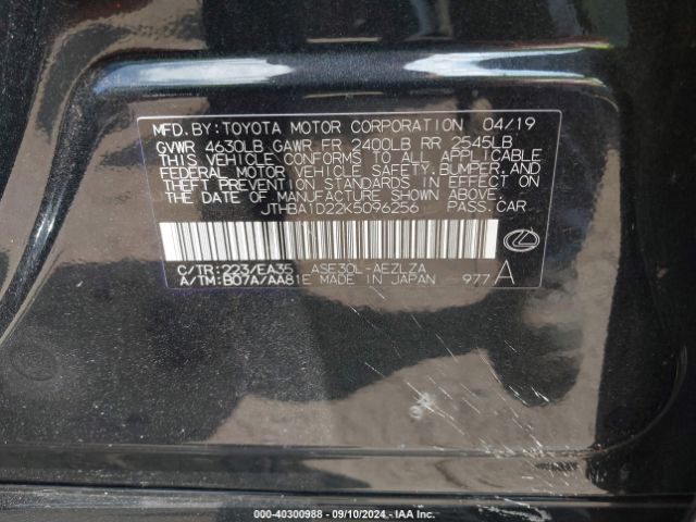 JTHBA1D22K5096256 Lexus IS 300