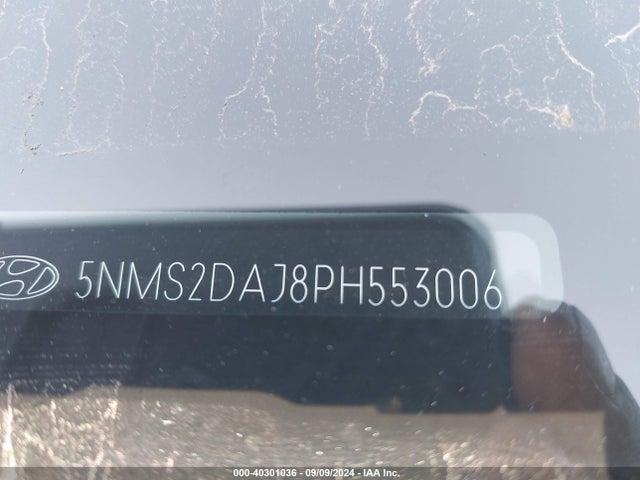 5NMS2DAJ8PH553006 Hyundai Santa Fe Sel