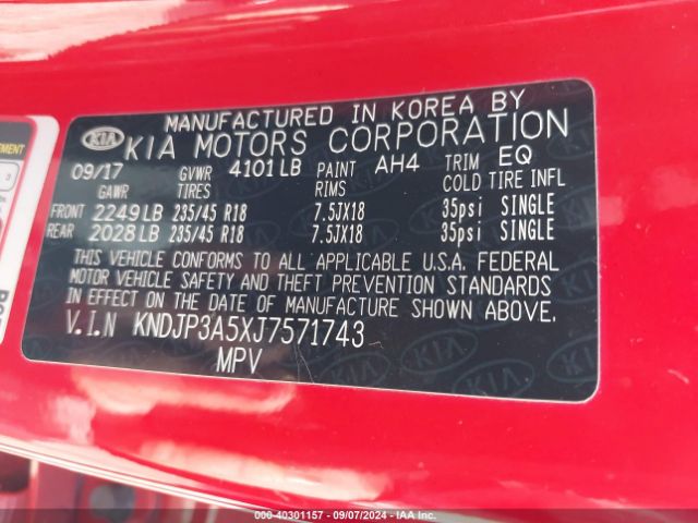 KNDJP3A5XJ7571743 KIA SOUL +