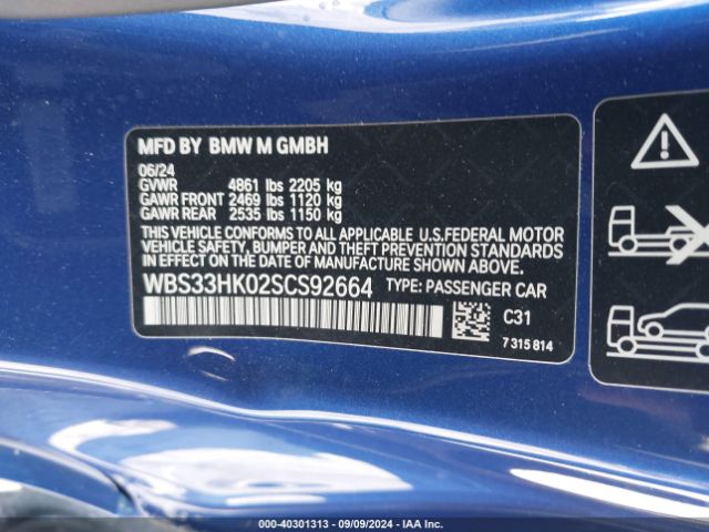 WBS33HK02SCS92664 BMW M4 Competition Xdrive