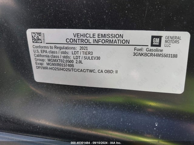 Chevrolet Blazer Fwd 2lt 2021 3GNKBCR44MS503188 Image 9